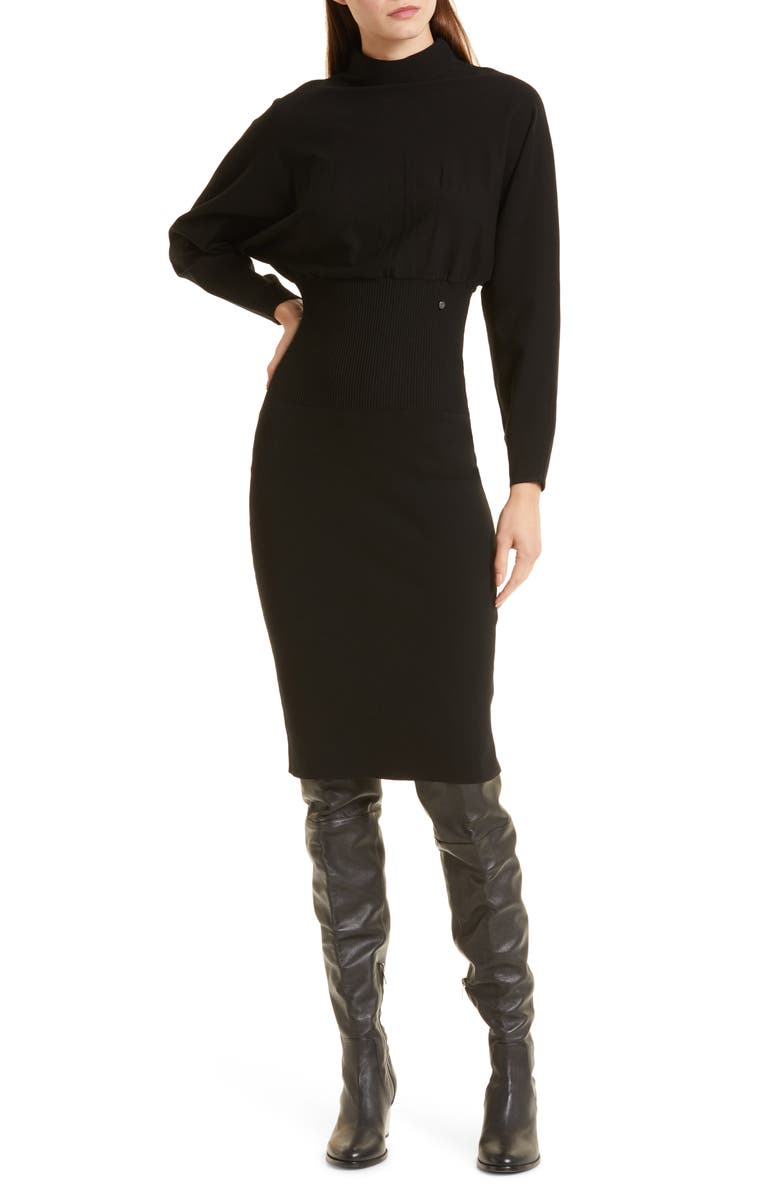 Ted Baker London Alice Long Sleeve Cocoon Knit Dress, Main, color, 