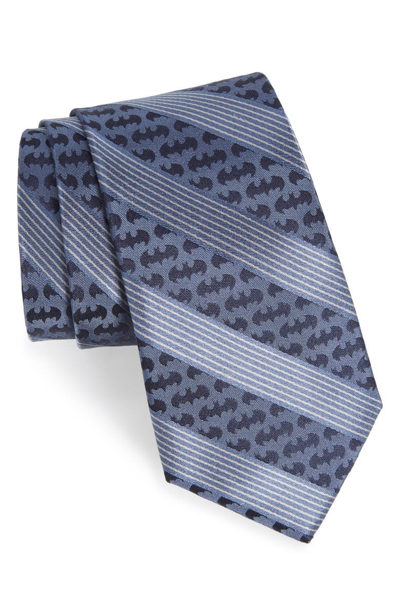 Cufflinks, Inc. 'Batman' Stripe Silk Tie, Main, color, 