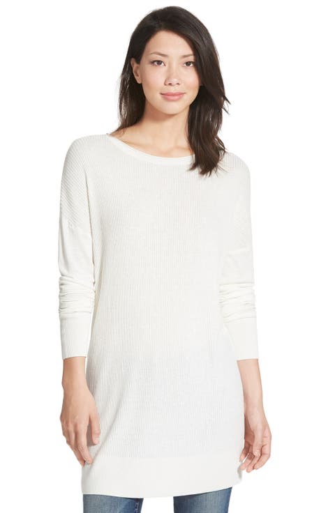 Rib Knit Tunic Sweater