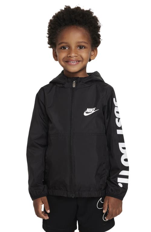 Nike Kids' Just Do It Windrunner Jacket In Black
