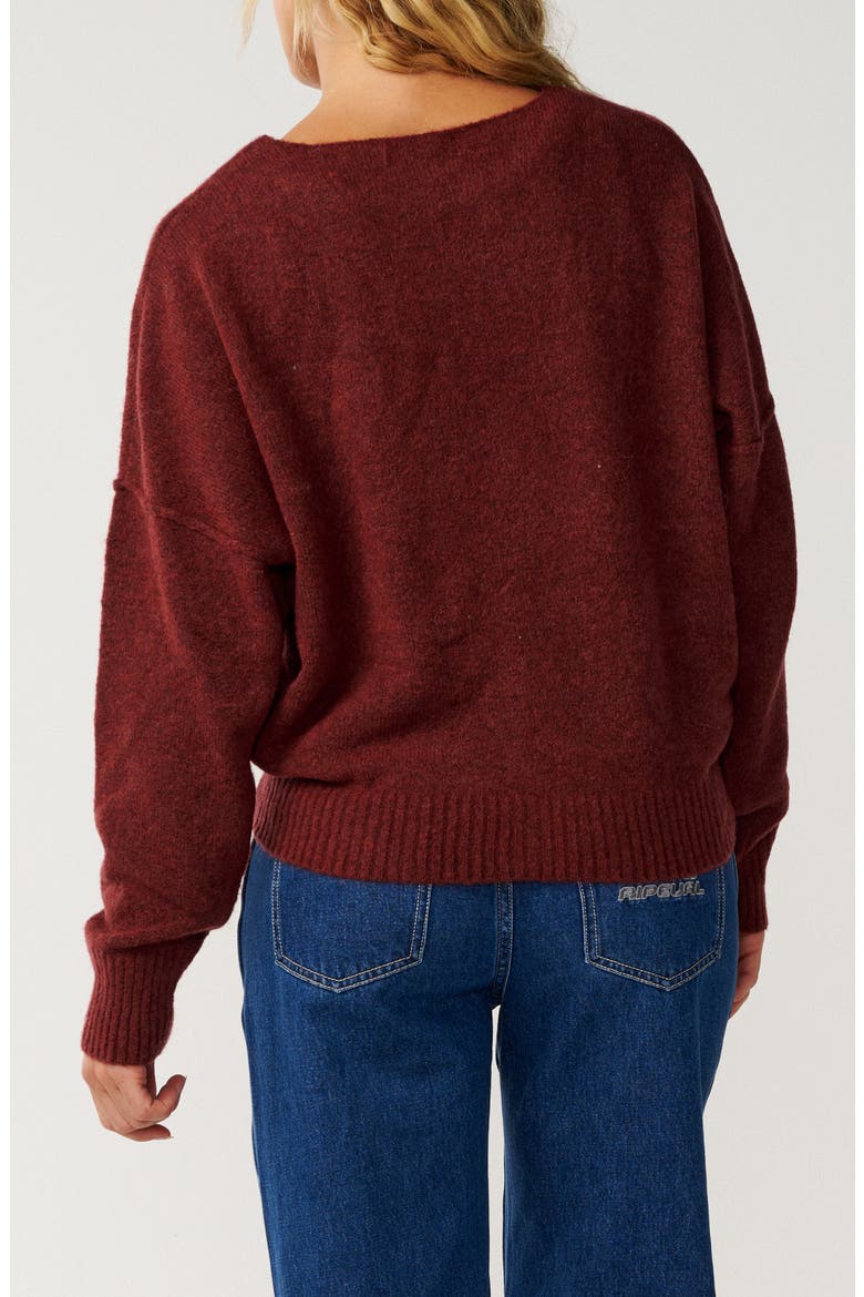 Emily Crewneck Sweater, Alternate, color, DARK PLUM