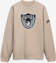 Nike Men's Nike Sand Las Vegas Raiders I-Formation Rewind Club Crew Sweatshirt
