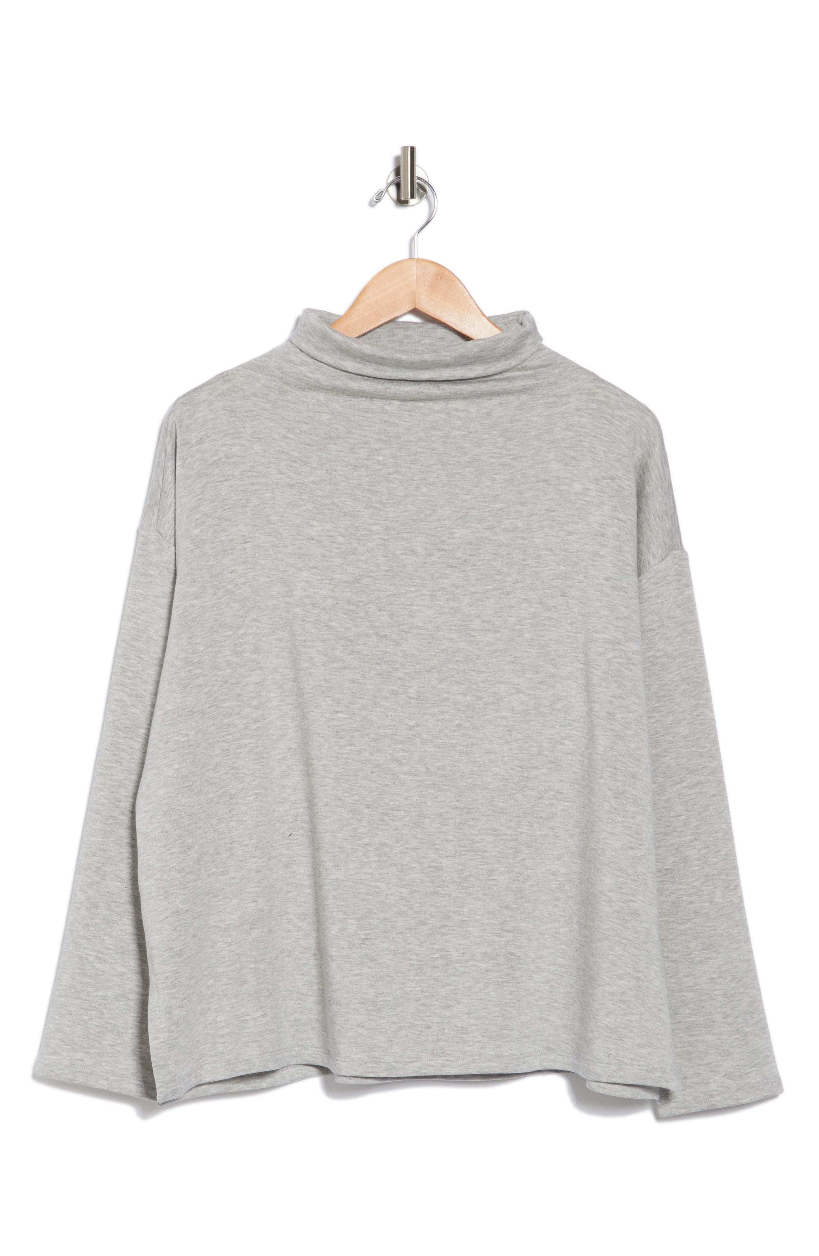 Funnel Neck Boxy Top