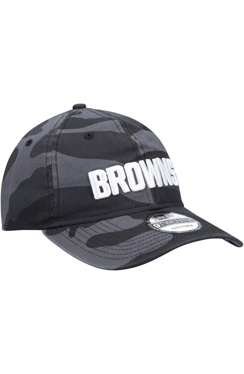 New Era Men's New Era Charcoal Cleveland Browns Camo Core Classic 2.0 9TWENTY Adjustable Hat, Alternate, color, Charcoal