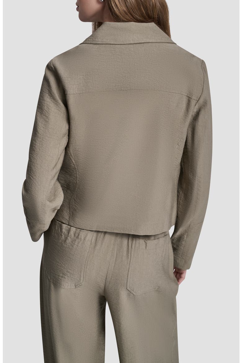 Crinkle Moto Jacket, Alternate, color, LIGHT FATIGUE