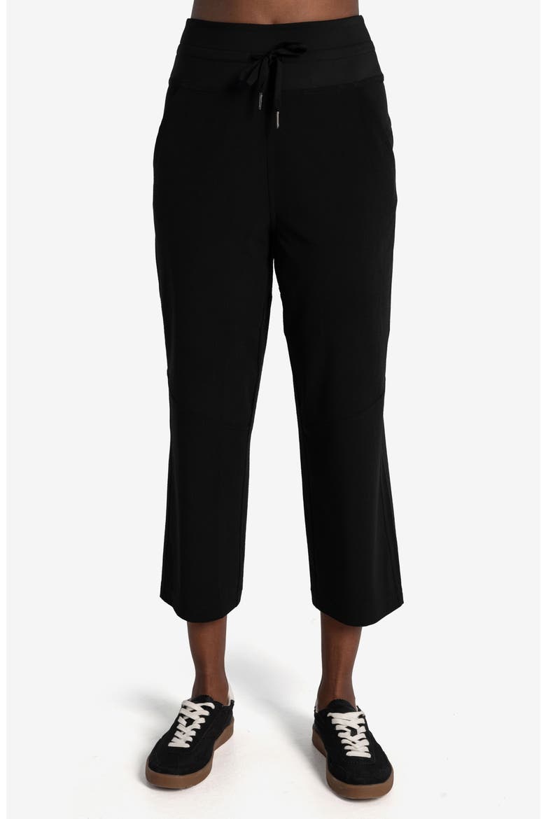 Momentum Crop Drawstring Pants, Alternate, color, BLACK BEAUTY