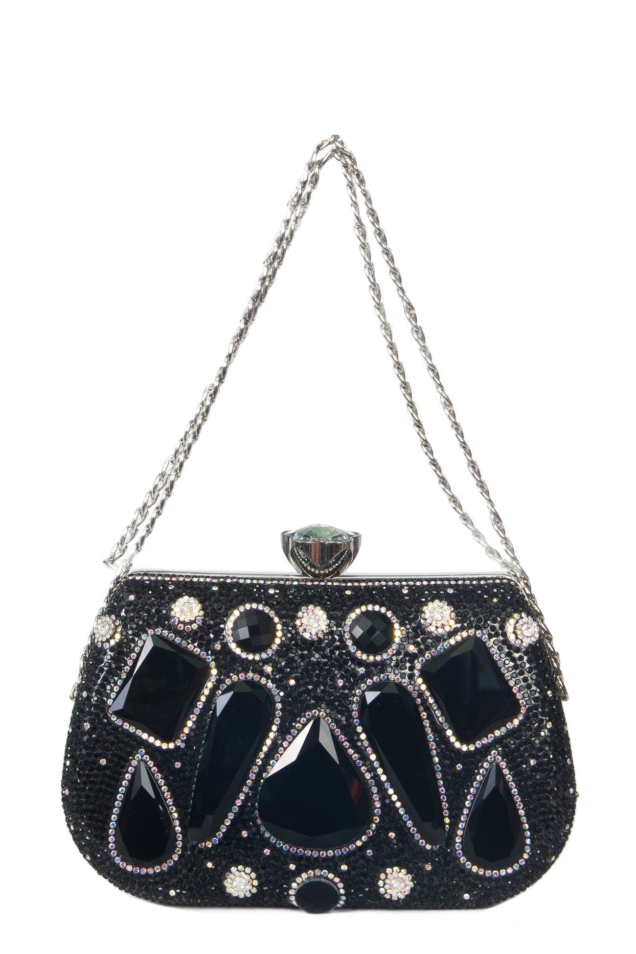 Lauren Lorraine Sammie Clutch, Main, color, Black