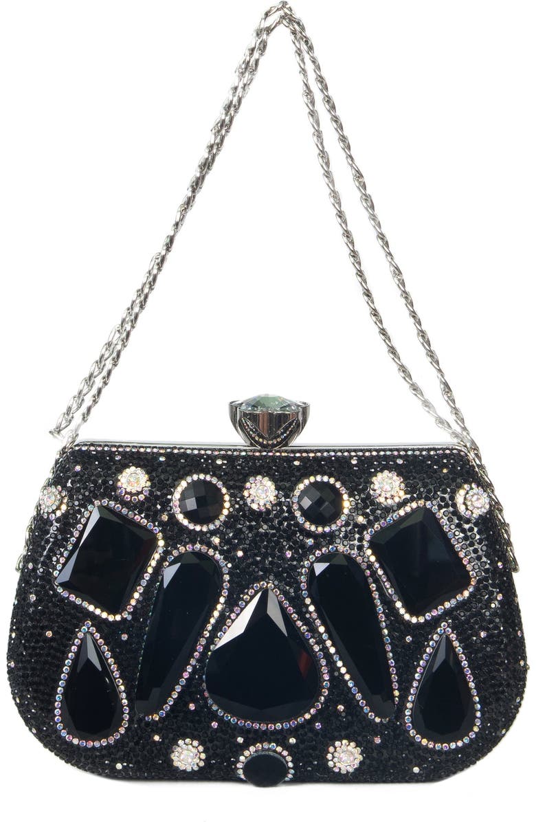 Lauren Lorraine Sammie Clutch, Main, color, Black