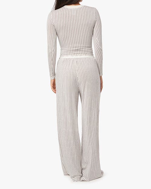 Weworewhat Wide Leg Pants In Cld Gry/chesnt