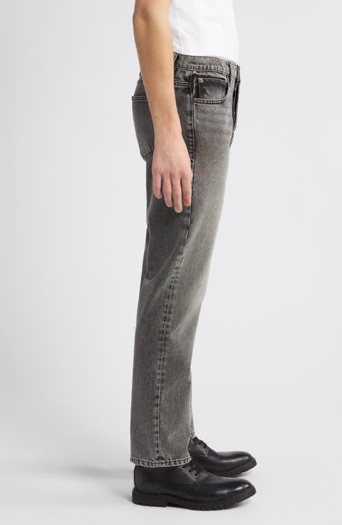 Frame The Straight Faded Denim Jeans In Dark Moon