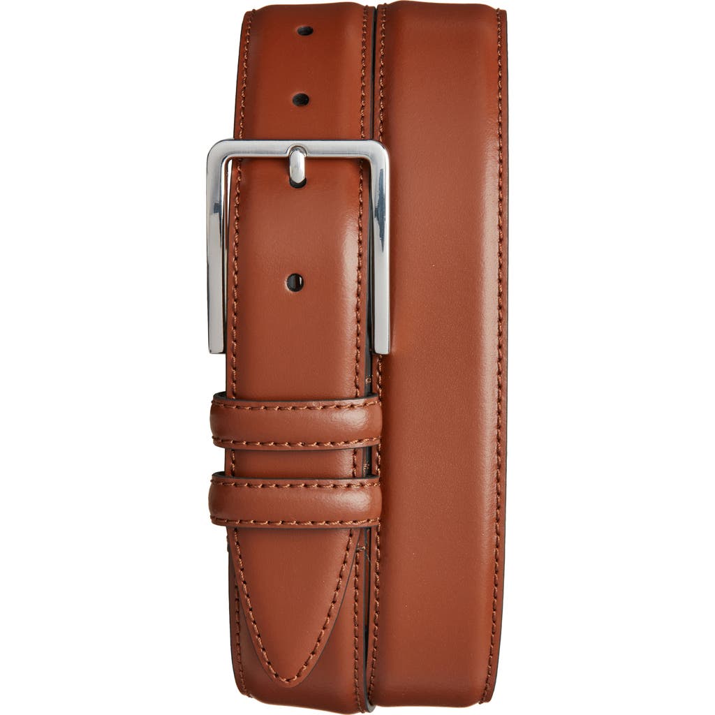 Nordstrom Travis Leather Belt In Tan Chestnut