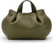 LA PORTEGNA Isabela Shoulder Bag Sculpted From Full Grain Leather
