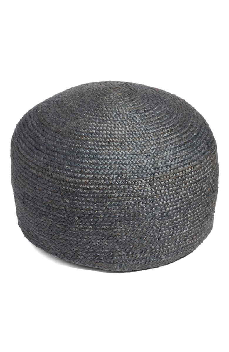 Treasure & Bond Round Jute Pouf, Main, color, 