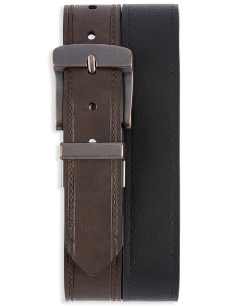 Big & Tall Bridle Reversible Casual Belt
