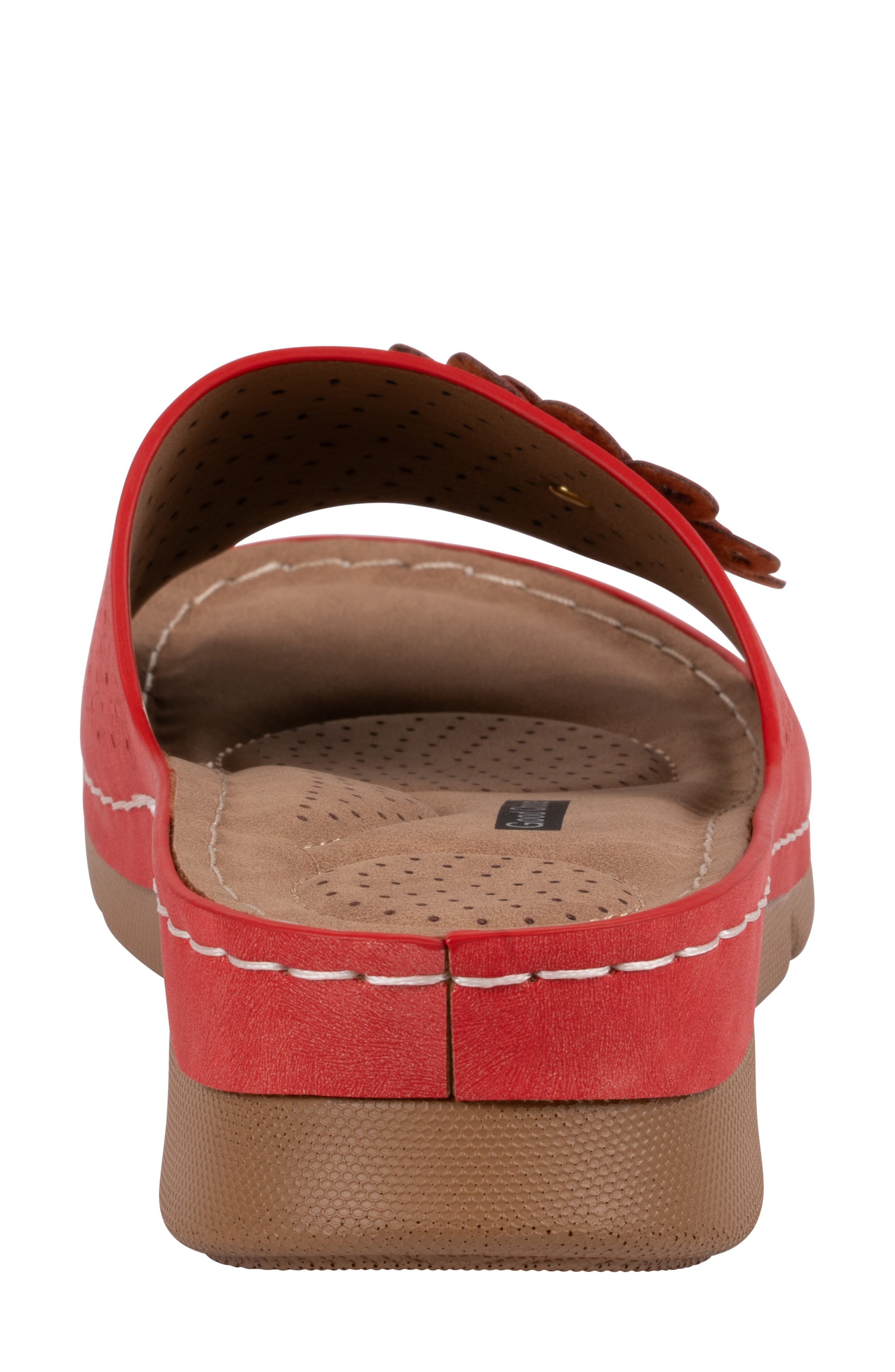 Gabbie Slide Sandal, Alternate, color, RED