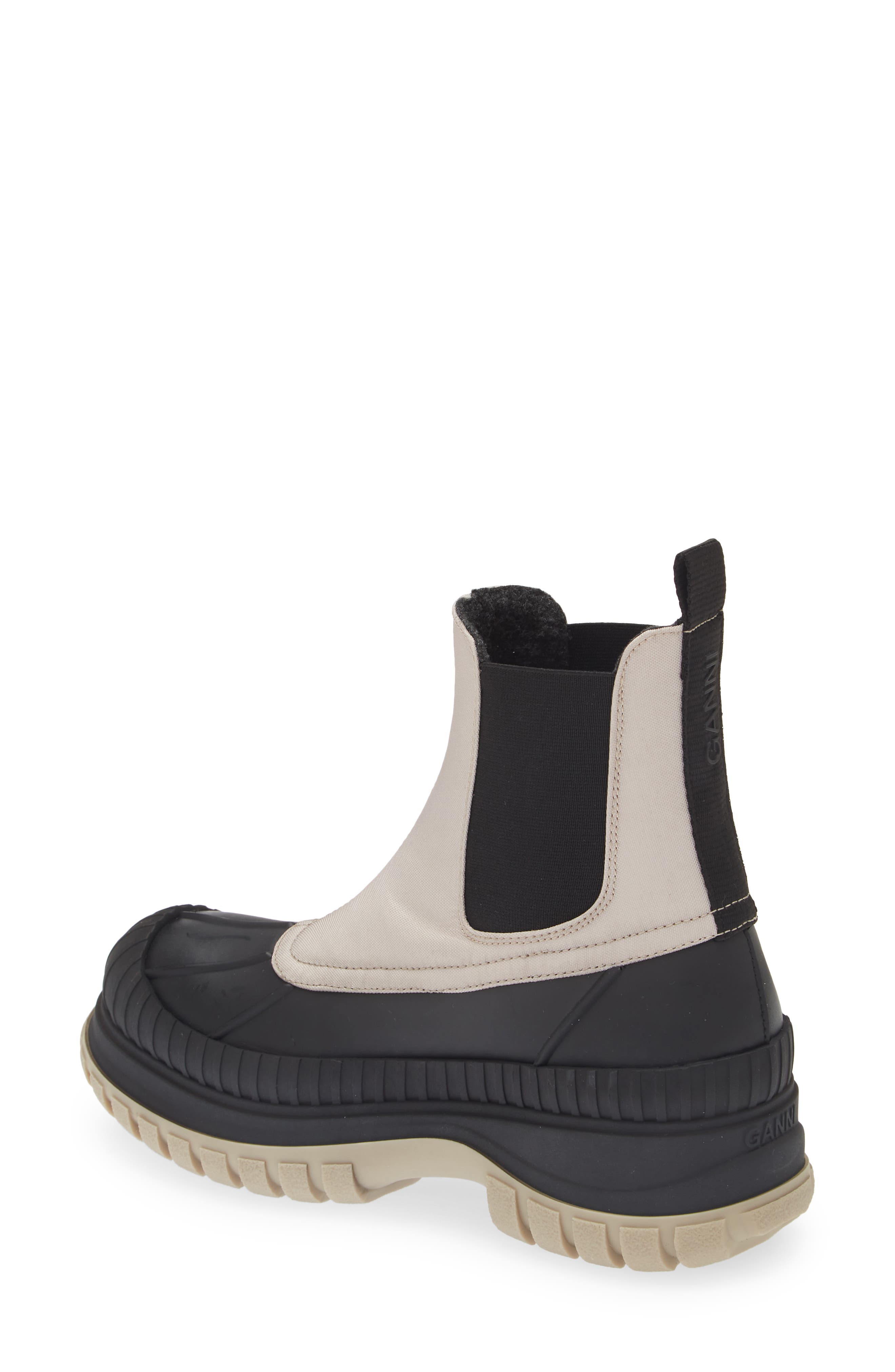 Ganni Outdoor Water Repellent Chelsea Duck Boot, Alternate, color, 