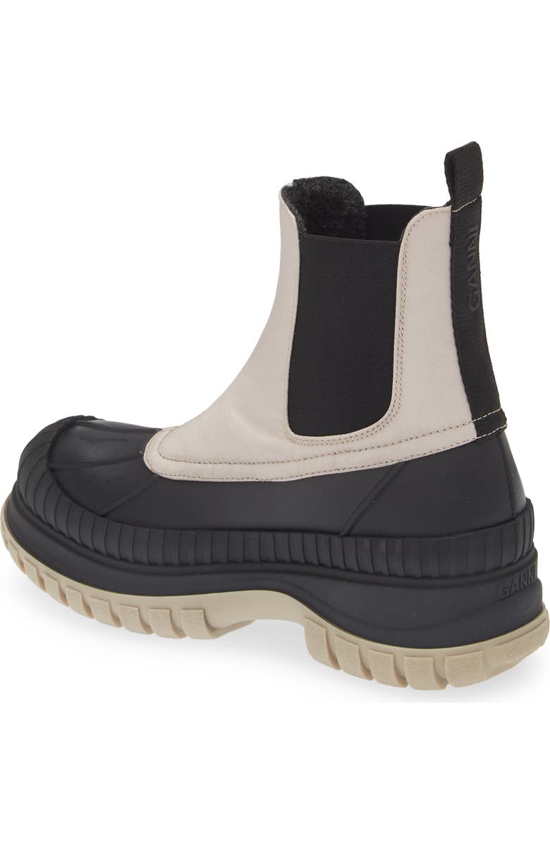 Ganni Outdoor Water Repellent Chelsea Duck Boot, Alternate, color,