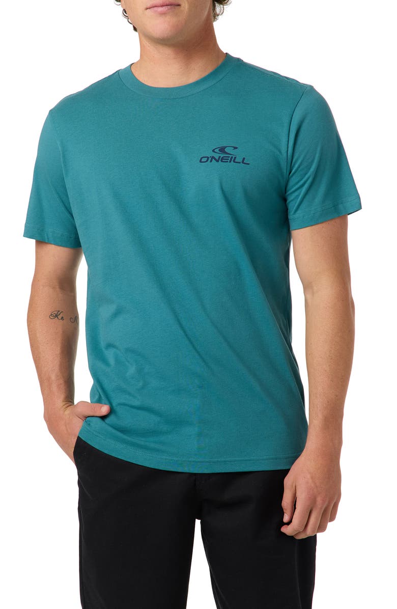 O'Neill Lineup Classic Cotton Graphic T-Shirt, Main, color, Hydro