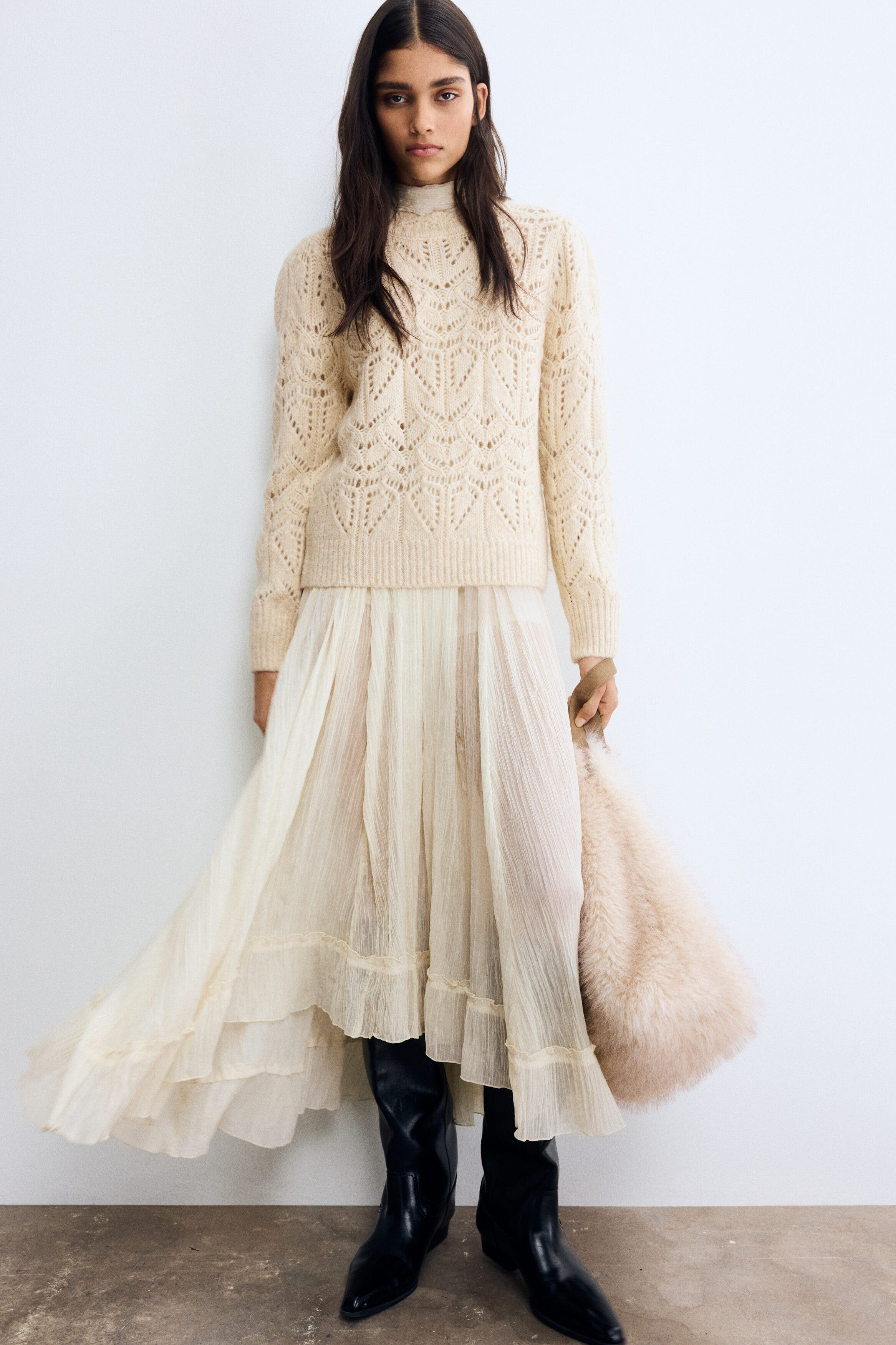 Pointelle-knit Jumper - image 2