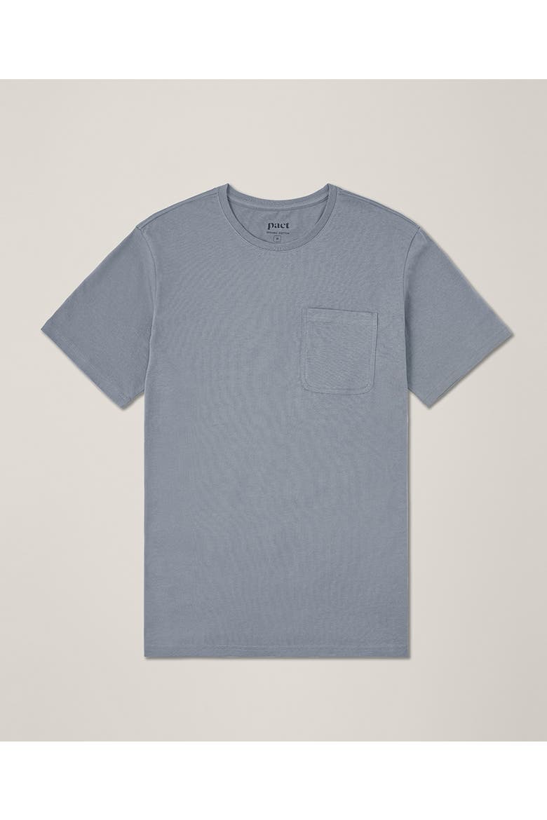 Organic Cotton Softspun Pocket Crew Tee, Alternate, color, Medium Grey Heather