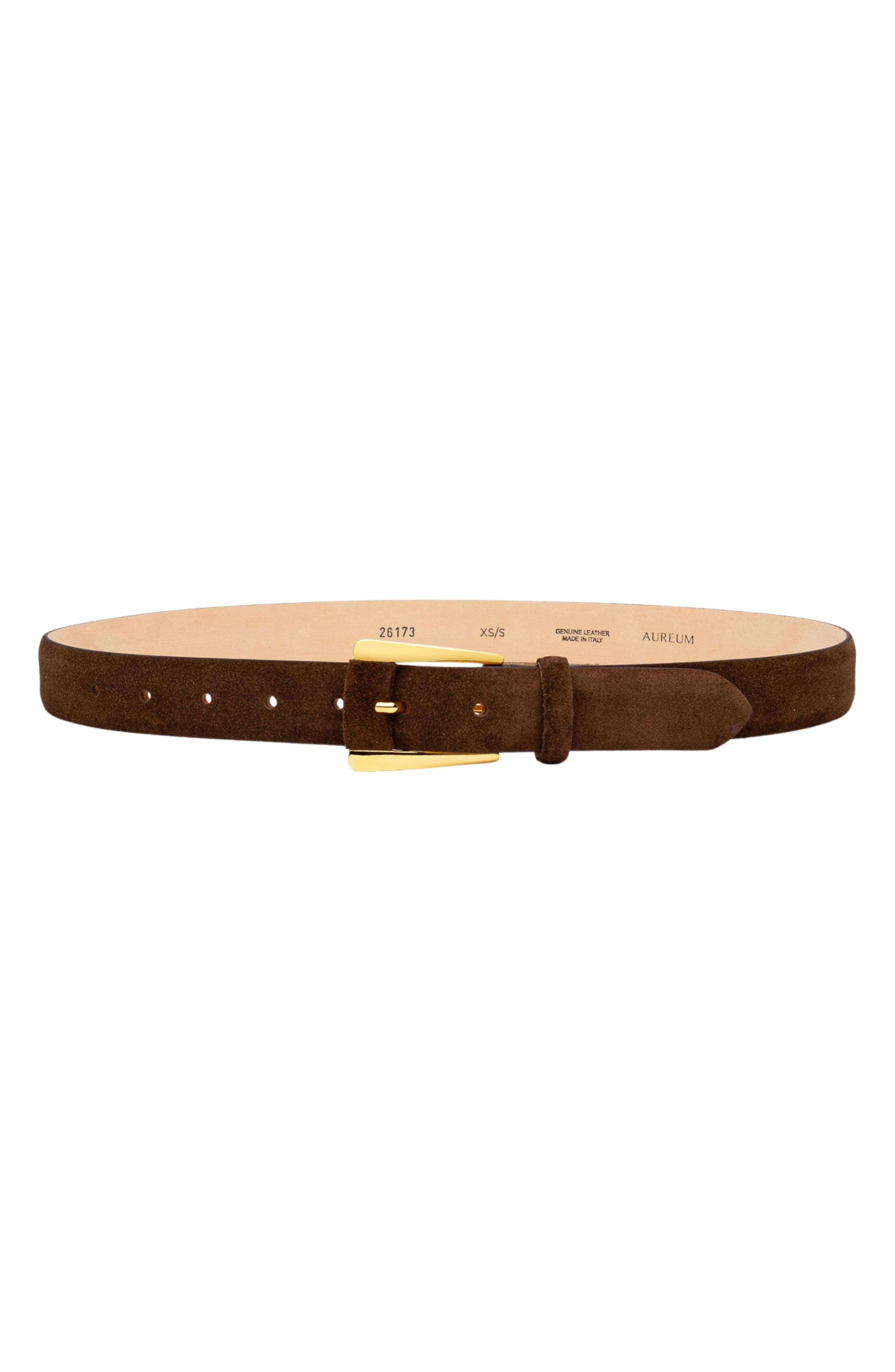 CHOCOLATE SUEDE/ GOLD