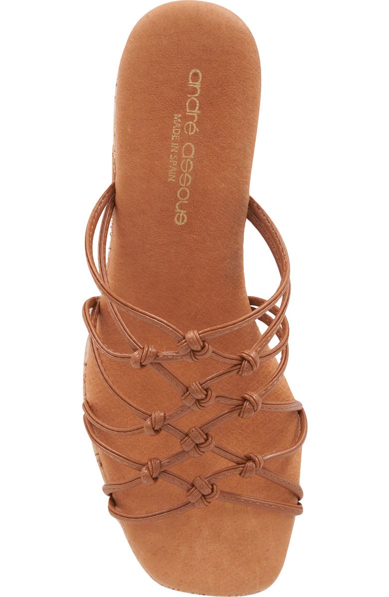 André Assous Camryn Platform Slide Sandal, Alternate, color, Cuero