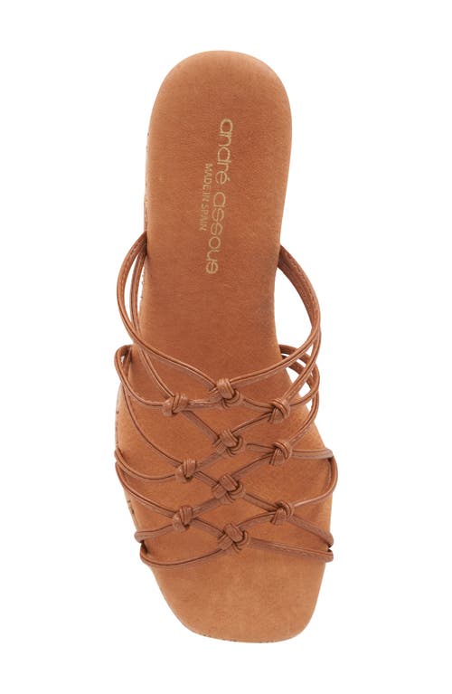 Andre Assous André Assous Camryn Platform Slide Sandal In Cuero