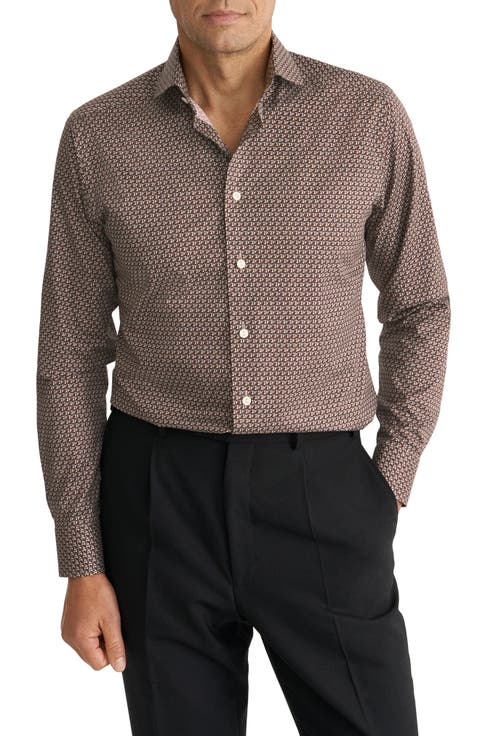Geometric Slim Fit Shirt