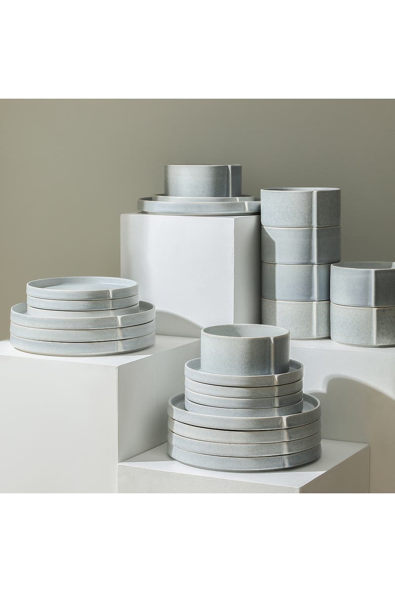 Bao Stoneware 24-Piece Dinnerware Set, Alternate, color, Blue-Grey
