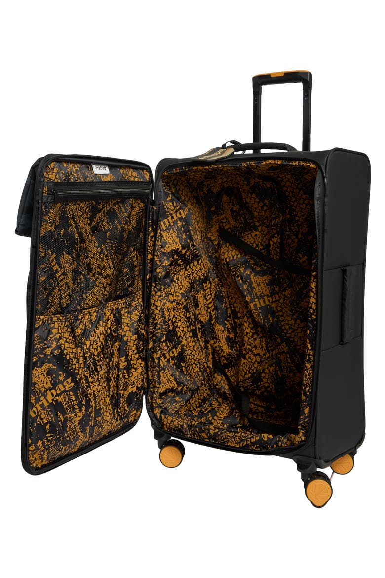 Sanday 25-Inch Softside Spinner Checked Suitcase, Alternate, color, BLACK/ CAMOBLUE