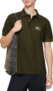 Burberry Metallic EKD Cotton Polo Shirt