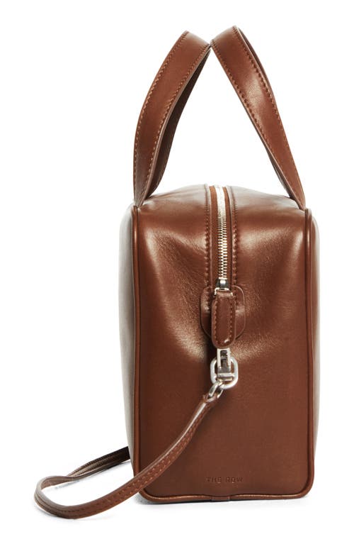 The Row Small Ray Leather Cube Top Handle Bag