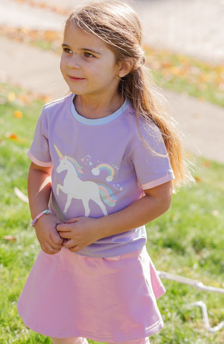 Bits & Bows Unicorn Sparkle T-Shirt, Alternate, color, Purple