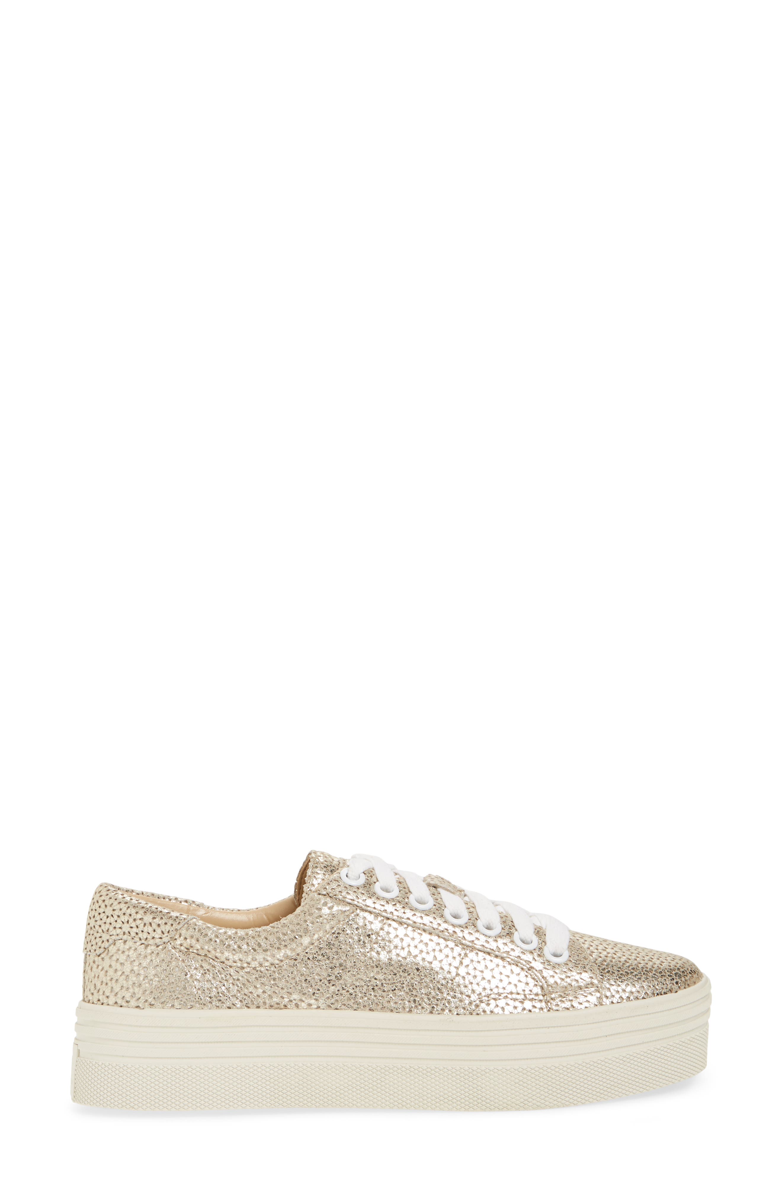 Emmy Platform Sneaker, Alternate, color, GOLD LEATHER