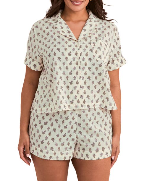 Lucero Short Sleeve Top & Shorts Pajama Set