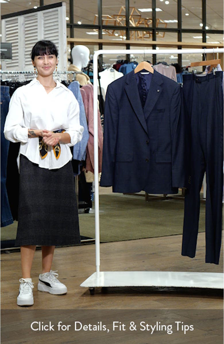 Exprit Dark Teal Mélange Wool Suit, sales video thumbnail