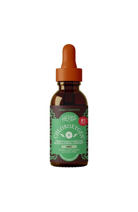 ChlorOxygen Chlorophyll Concentrate - Highly-Concentrated Energy Support - Aids Healthy Blood Circulation - Natural Vitality Support - Alcohol-Free - Mint, 2 fl oz