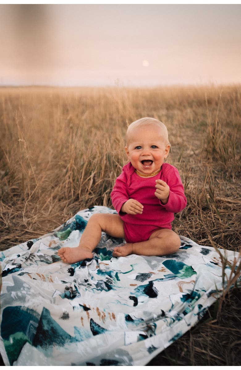 Milk Snob Baby Blanket, Alternate, color, Rocky Mountains