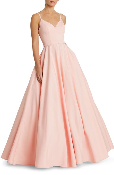Classic  Sleeveless A-Line V-Neck Ballgown