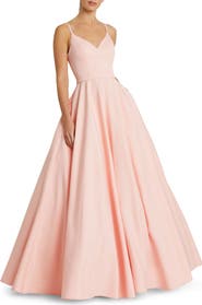 Mac Duggal Classic Sleeveless A-Line V-Neck Ballgown