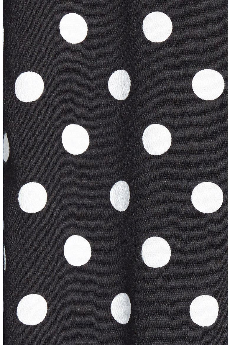 Polka Dot Trapeze Tank, Alternate, color, CLASSIC BLACK