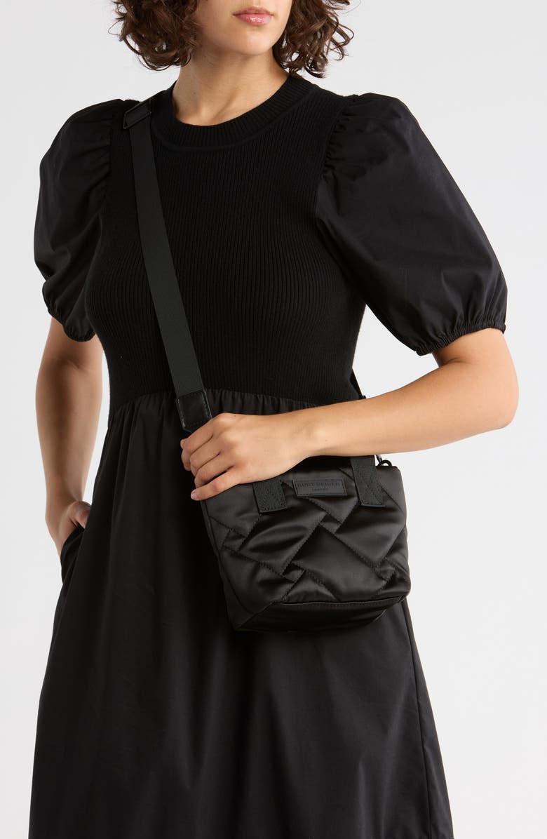 Kurt Geiger London Extra Small Quilted Shopper Bag, Alternate, color, Black