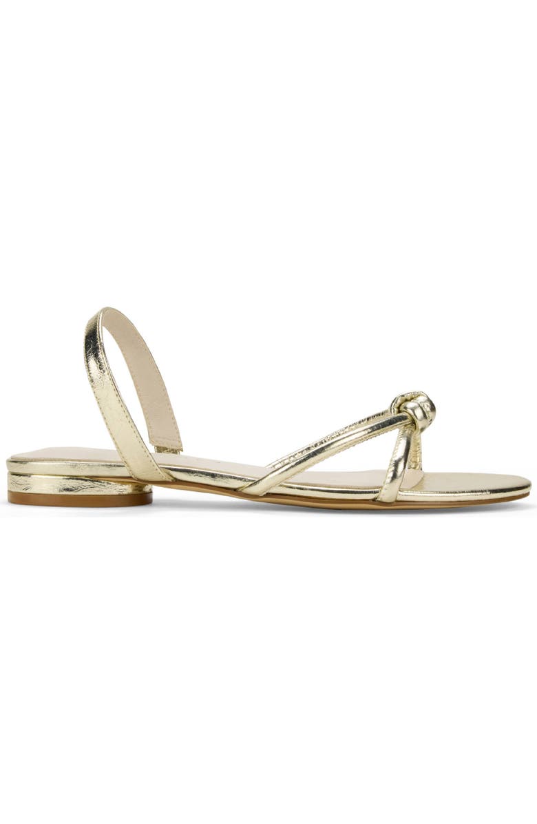 Yosi Samra Alison Knot Slingback Sandal, Alternate, color, Gold