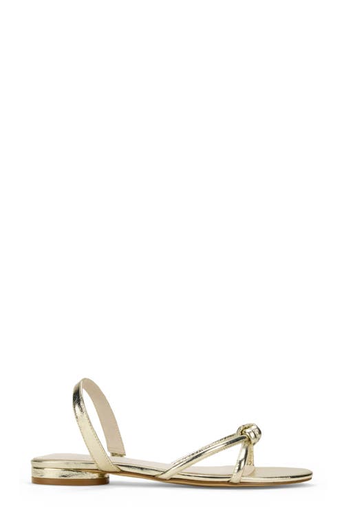 Yosi Samra Alison Knot Slingback Sandal In Gold
