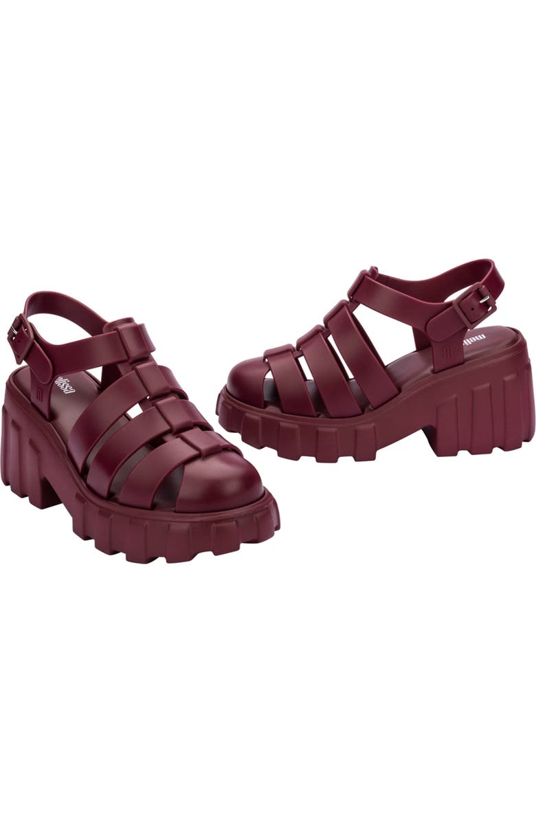 Melissa Megan Platform Fisherman Sandal, Alternate, color, Red