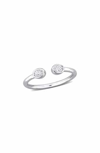 Lab-Created Moissanite Split Shank Ring