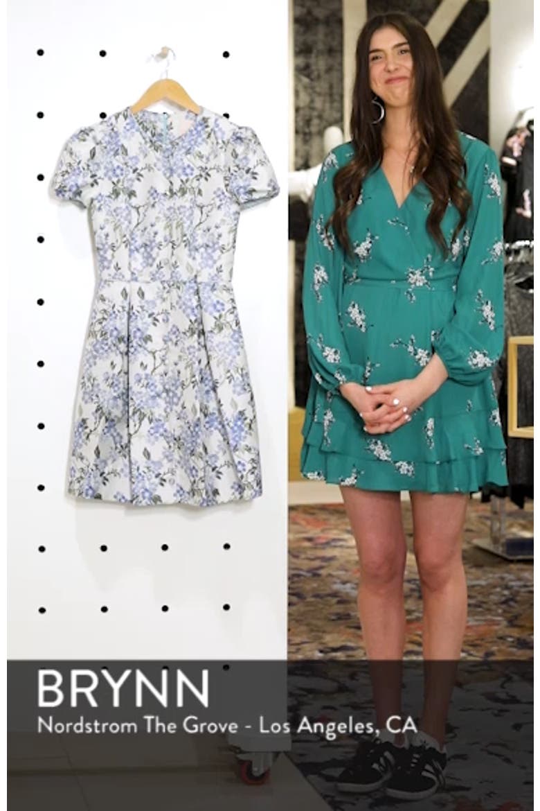 Margaret Poppy Jacquard Fit & Flare Dress video