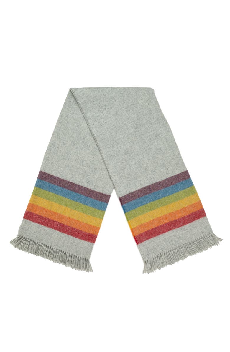 Prince of Scots Southampton Home Wool That 70's Throw, Alternate, color, Grey