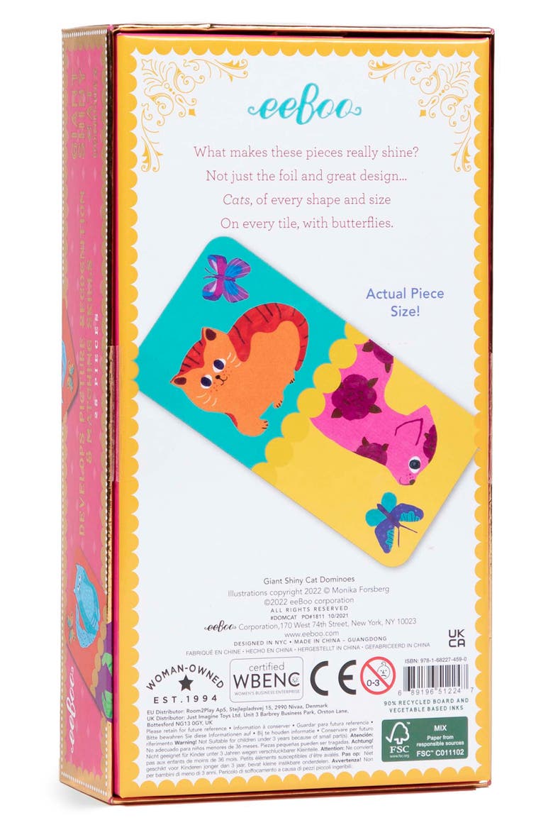Giant Shiny Cat Dominoes, Alternate, color, MULTI