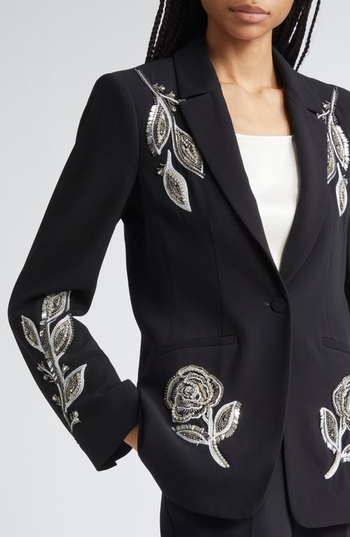 Cinq À Sept Cinq A Sept Karlie Metallic Paisley Blazer In Black